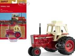 Farmall 856 Tractor Red Cream Top Dual Wheels Case IH Agriculture 1/64 Diecast Model ERTL TOMY 44290