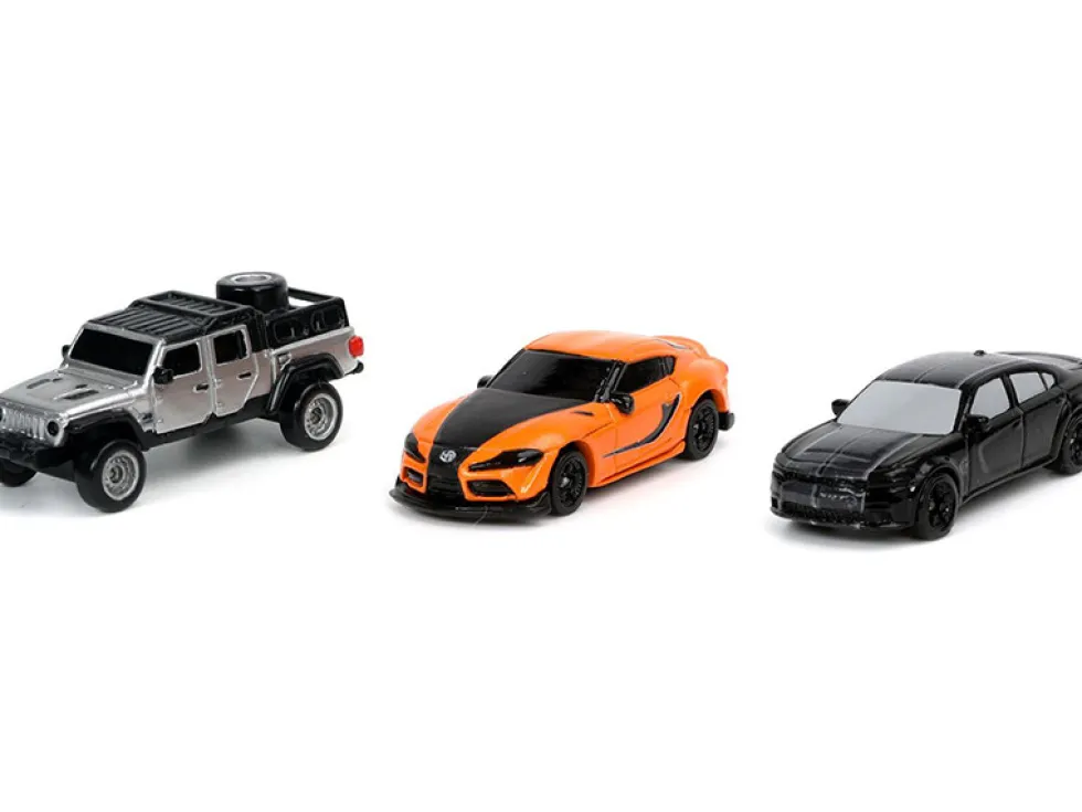 Fast & Furious 9 2021 Movie 3 piece Set Nano Hollywood Rides Series Diecast Model Cars Jada 32481