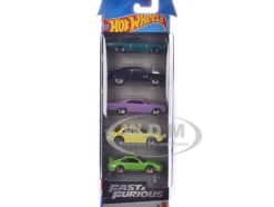 Fast & Furious 5 piece Set Diecast Model Cars by Hot Wheels