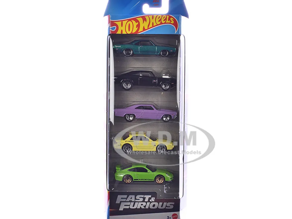 Fast & Furious 5 piece Set Diecast Model Cars by Hot Wheels