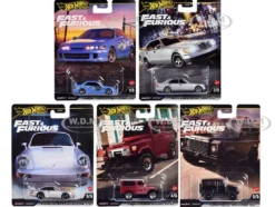 Fast & Furious 2023 5 piece Set G Diecast Model Cars by Hot Wheels