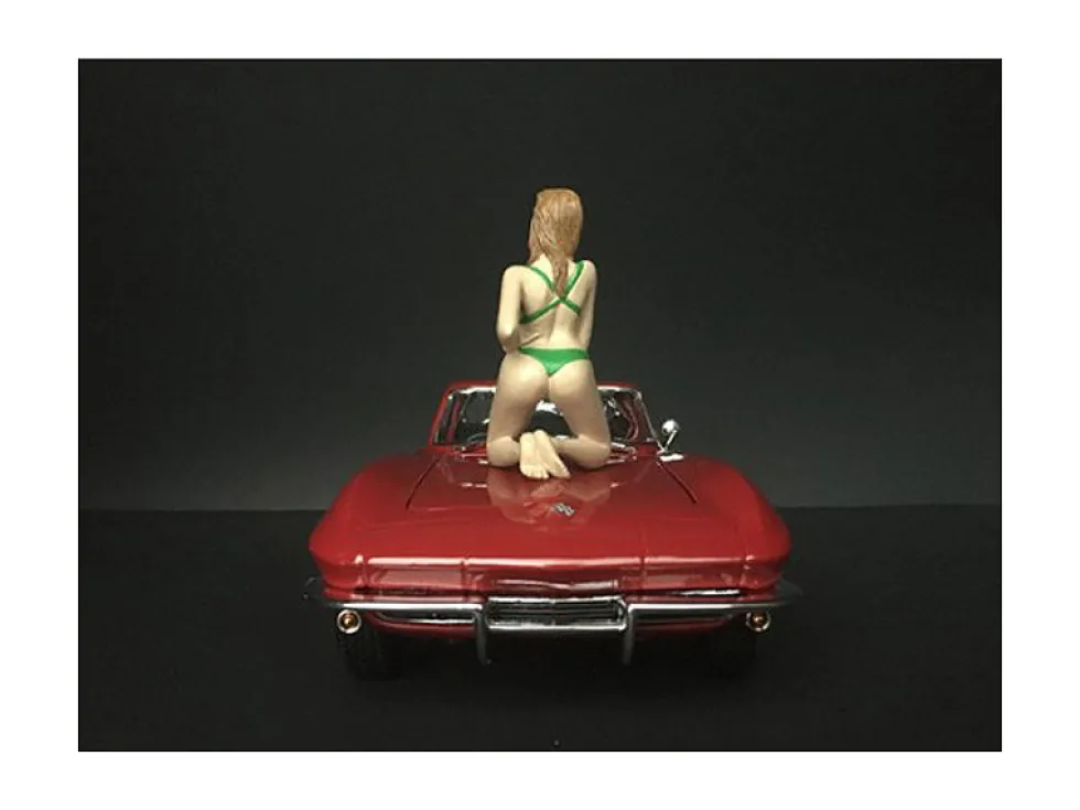 February Bikini Calendar Girl Figure 1/24 Scale Models American Diorama 38266