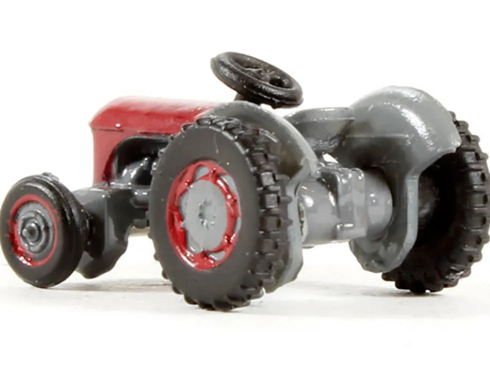 Ferguson Tractor Red and Gray 1/148 (N) Scale Diecast Model Car by Oxford Diecast