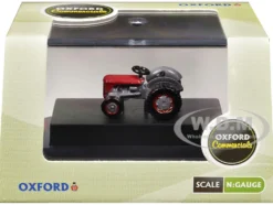 Ferguson Tractor Red and Gray 1/148 (N) Scale Diecast Model Car by Oxford Diecast