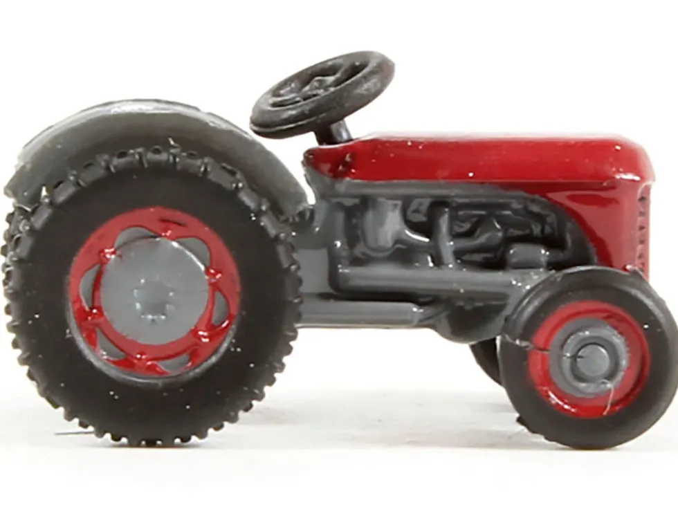 Ferguson Tractor Red and Gray 1/148 (N) Scale Diecast Model Car by Oxford Diecast