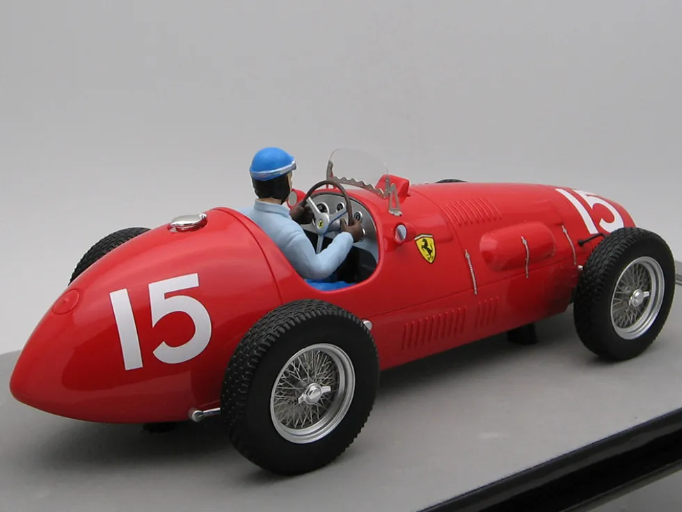 Ferrari 500 #15 Alberto Ascari Winner Formula Two F2 England GP 1952 with Driver Figure Mythos Series Limited Edition to 70 pieces Worldwide 1/18 Model Car Tecnomodel TMD18-66B