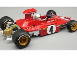 Ferrari 312B3-73 #4 Arturo Merzario Formula One F1 "United States GP" (1973) "Mythos Series" with Driver Figure and Display Case Limited Edition to 35 pieces Worldwide 1/18 Model Car by Tecnomodel