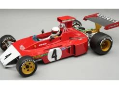 Ferrari 312B3-73 (Broke Nose) #4 Arturo Merzario Formula One F1 "Canadian GP" (1973) "Mythos Series" with Driver Figure and Display Case Limited Edition to 35 pieces Worldwide 1/18 Model Car by Tecnomodel