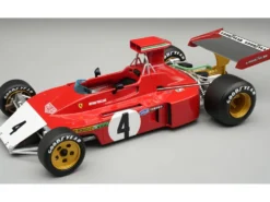 Ferrari 312B3-73 (Broke Nose) #4 Arturo Merzario Formula One F1 "Canadian GP" (1973) "Mythos Series" with Display Case Limited Edition to 50 pieces Worldwide 1/18 Model Car by Tecnomodel