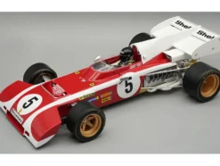 Ferrari 312 B2 #5 Jacky Ickx Formula One F1 "South African GP" (1972) "Mythos Series" with Driver Figure and Display Case Limited Edition to 50 pieces Worldwide 1/18 Model Car by Tecnomodel