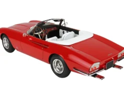 1966 Ferrari 365 California S/N 9935 Convertible Red White Interior DISPLAY CASE Limited Edition 108 pieces Worldwide 1/18 Model Car BBR BBR1814D