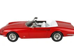 1966 Ferrari 365 California S/N 9935 Convertible Red White Interior DISPLAY CASE Limited Edition 108 pieces Worldwide 1/18 Model Car BBR BBR1814D