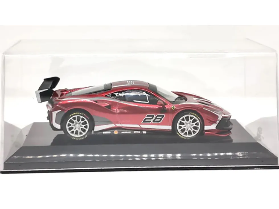 2020 Ferrari 488 Challenge EVO #28 Red Graphics Racing Series 1/43 Diecast Model Car Bburago 36309