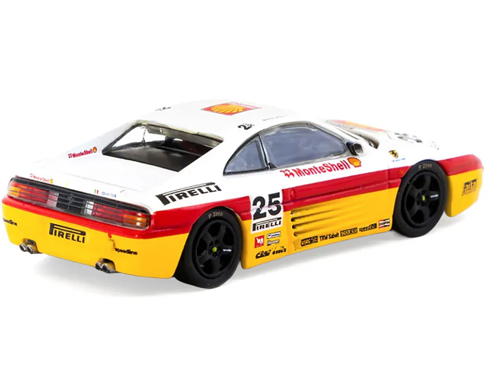 Ferrari 348 Challenge #25 Oscar Larrauri "Italian GT Championship" (1994) "Hobby64" Series 1/64 Diecast Model by Tarmac Works