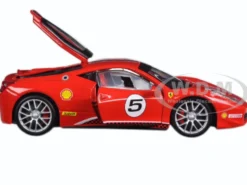 Ferrari 458 Challenge #5 Red 1/24 Diecast Model Car Bburago 26302