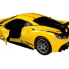 Ferrari 488 Challenge #25 Yellow Blue Stripes Ferrari Racing 1/24 Diecast Model Car Bburago 26307