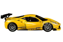 Ferrari 488 Challenge #25 Yellow Blue Stripes Ferrari Racing 1/24 Diecast Model Car Bburago 26307