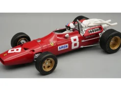 Ferrari 312/67 #8 Chris Amon 3rd Place Formula One F1 "German GP" (1967) "Mythos Series" with Driver Figure and Display Case Limited Edition to 45 pieces Worldwide 1/18 Model Car by Tecnomodel