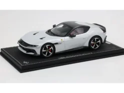 Ferrari 12Cilindri Bianco Artico (Artic White) with Black Top with DISPLAY CASE Limited Edition to 48 pieces Worldwide 1/18 Model Car by BBR