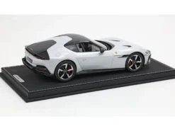 Ferrari 12Cilindri Bianco Artico (Artic White) with Black Top with DISPLAY CASE Limited Edition to 48 pieces Worldwide 1/18 Model Car by BBR
