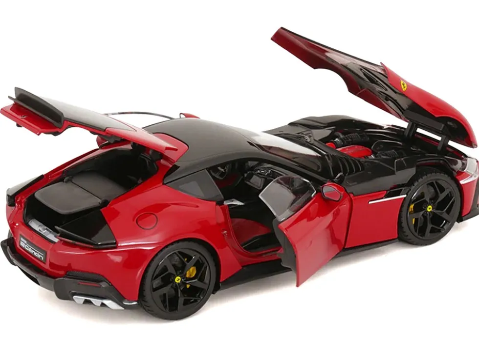 2024 Ferrari 12Cilindri Rosso Corsa Red with Black Top 1/18 Diecast Model Car by Polistil