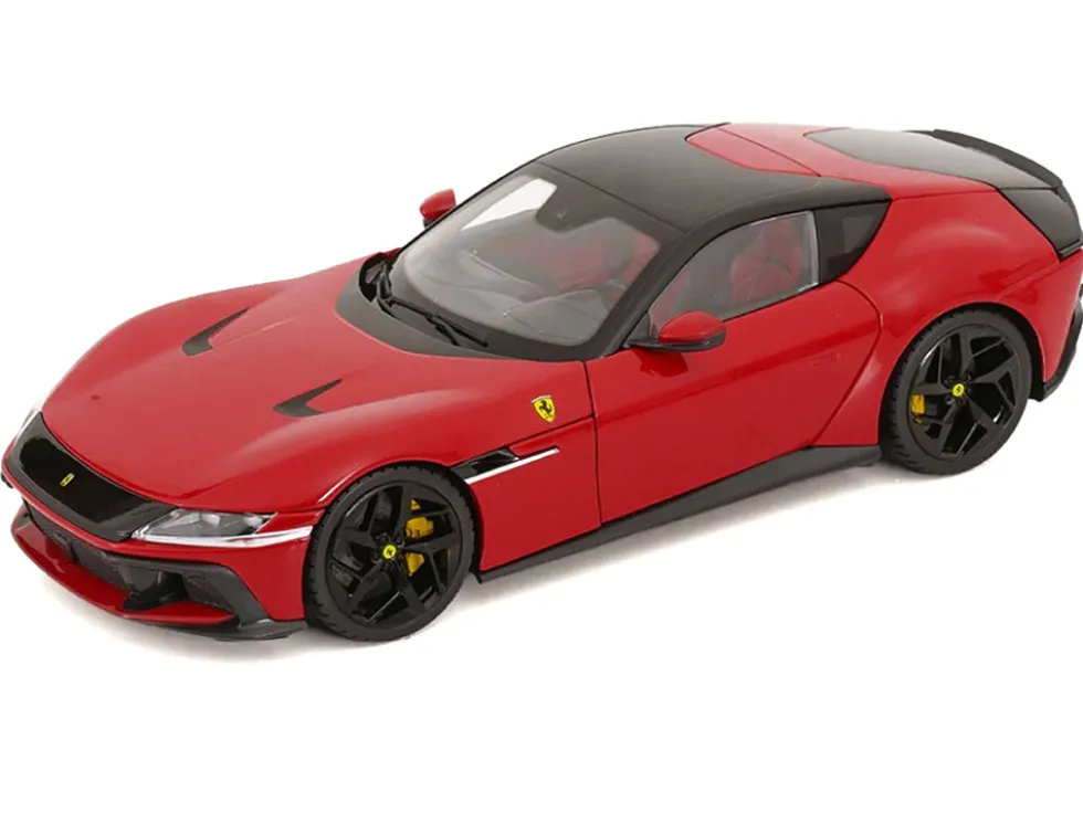2024 Ferrari 12Cilindri Rosso Corsa Red with Black Top 1/18 Diecast Model Car by Polistil