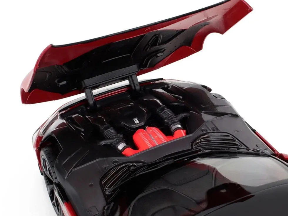 2024 Ferrari 12Cilindri Rosso Corsa Red with Black Top 1/18 Diecast Model Car by Polistil