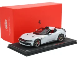 Ferrari 12Cilindri Spider Bianco Artico (Artic White) Limited Edition to 40 pieces Worldwide 1/18 Model Car by BBR