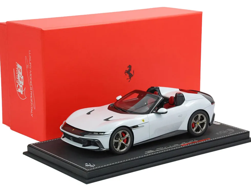Ferrari 12Cilindri Spider Bianco Artico (Artic White) Limited Edition to 40 pieces Worldwide 1/18 Model Car by BBR