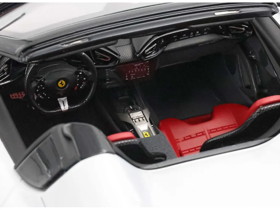 Ferrari 12Cilindri Spider Bianco Artico (Artic White) Limited Edition to 40 pieces Worldwide 1/18 Model Car by BBR