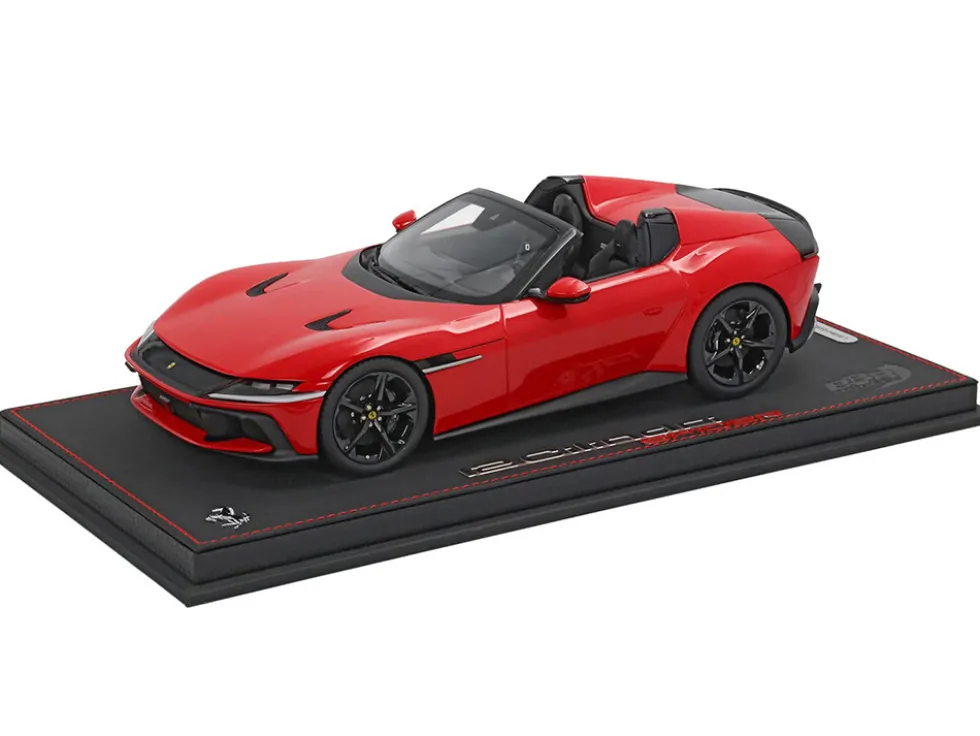 Ferrari 12Cilindri Spider Rosso Corsa Red Limited Edition to 200 pieces Worldwide 1/18 Model Car by BBR