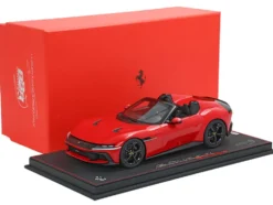 Ferrari 12Cilindri Spider Rosso Corsa Red Limited Edition to 200 pieces Worldwide 1/18 Model Car by BBR