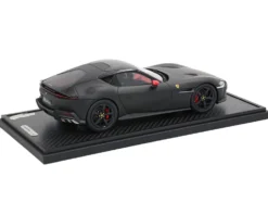 Ferrari 12Cilindri with Panoramic Roof Matt Black with DISPLAY CASE Limited Edition to 48 pieces Worldwide 1/18 Model Car by BBR