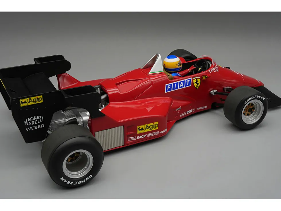 Ferrari 126 C4-M2 Michele Alboreto Formula One F1 World Championship "Presentation Version" (1984) with Driver "Mythos Series" Limited Edition to 40 pieces Worldwide 1/18 Model Car by Tecnomodel