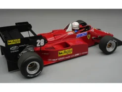 Ferrari 126 C4-M2 #28 Rene Arnoux Formula One F1 "European GP" (1984) with Driver "Mythos Series" Limited Edition to 80 pieces Worldwide 1/18 Model Car by Tecnomodel