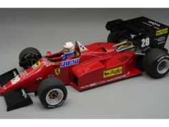 Ferrari 126 C4-M2 #28 Rene Arnoux Formula One F1 "European GP" (1984) with Driver "Mythos Series" Limited Edition to 80 pieces Worldwide 1/18 Model Car by Tecnomodel