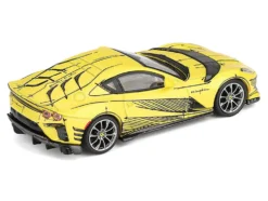 Ferrari 812 Competizione Matt Yellow with Graphics and Yellow Interior 