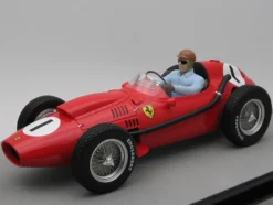 Ferrari Dino 246 #1 Peter Collins Winner Formula One F1 England GP 1958 with Driver Figure Mythos Series Limited Edition to 75 pieces Worldwide 1/18 Model Car Tecnomodel TMD18-116B