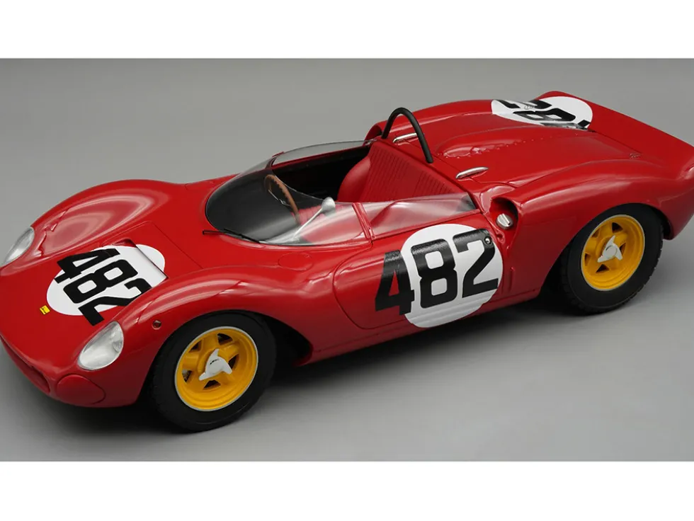 Ferrari 206 Dino SP #482 Ludovico Scarfiotti "Scuderia SEFAC" Winner "Hill Climb Cesana-Sestrieres" (1965) "Mythos Series" Limited Edition to 75 pieces Worldwide 1/18 Model Car by Tecnomodel