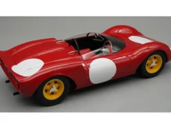 Ferrari 206 Dino SP "Press Version SEFAC" (1965) Red with Blank Number Graphics "Mythos Series" Limited Edition to 35 pieces Worldwide 1/18 Model Car by Tecnomodel