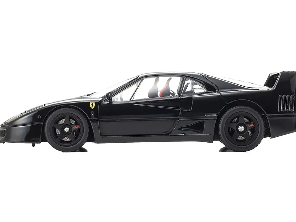 Ferrari F40 Black 1/18 Diecast Model Car by Kyosho