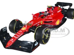 Ferrari F1-75 #55 Carlos Sainz Ferrari Racing Formula One F1 2022 Formula Racing Series 1/18 Diecast Model Car Bburago 16811CS