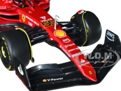 Ferrari F1-75 #55 Carlos Sainz Ferrari Racing Formula One F1 2022 Formula Racing Series 1/18 Diecast Model Car Bburago 16811CS