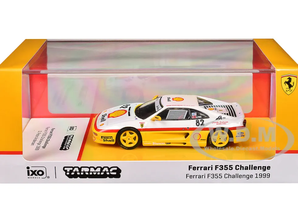 Ferrari F355 Challenge #82 Peter Andersen "Team Kroymans - Shell Oil" "Ferrari F355 Challenge" (1999) "Hobby64" Series 1/64 Diecast Model Car by Tarmac Works