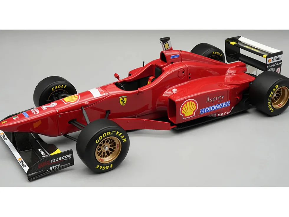 Ferrari F310 #2 Eddie Irvine "Scuderia Ferrari" Formula One F1 "San Marino GP" (1996) with Display Case "Mythos Series" Limited Edition to 25 pieces Worldwide 1/18 Model Car by Tecnomodel