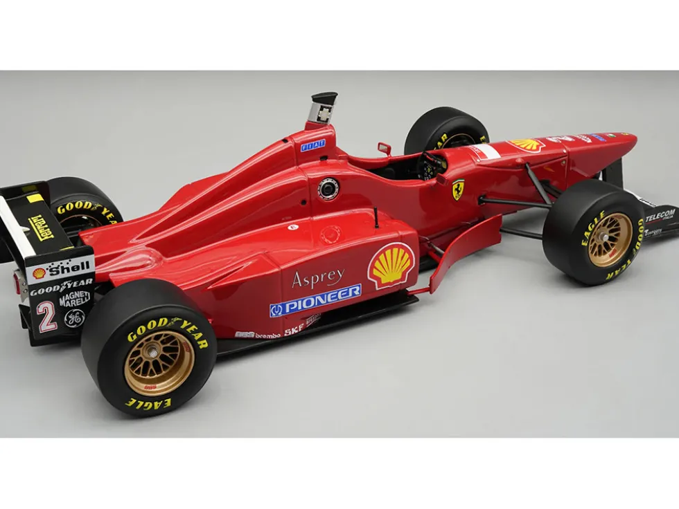 Ferrari F310 #2 Eddie Irvine "Scuderia Ferrari" Formula One F1 "San Marino GP" (1996) with Display Case "Mythos Series" Limited Edition to 25 pieces Worldwide 1/18 Model Car by Tecnomodel
