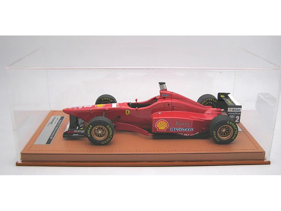 Ferrari F310 #2 Eddie Irvine "Scuderia Ferrari" Formula One F1 "San Marino GP" (1996) with Display Case "Mythos Series" Limited Edition to 25 pieces Worldwide 1/18 Model Car by Tecnomodel