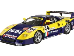 Ferrari F40 LM #44 Luciano Della Noce Anders Olofsson Carl Rosenblad Ennea SRL Igol 24 Hours of Le Mans 1996 with DISPLAY CASE Limited Edition to 200 pieces Worldwide 1/18 Model Car BBR P18139F