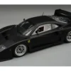 Ferrari F40 LM Matt Black with Enkei Silver Wheels "Press Version" (1996) "Mythos Series" Limited Edition to 75 pieces Worldwide 1/18 Model Car by Tecnomodel