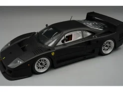 Ferrari F40 LM Matt Black with Enkei Silver Wheels 
